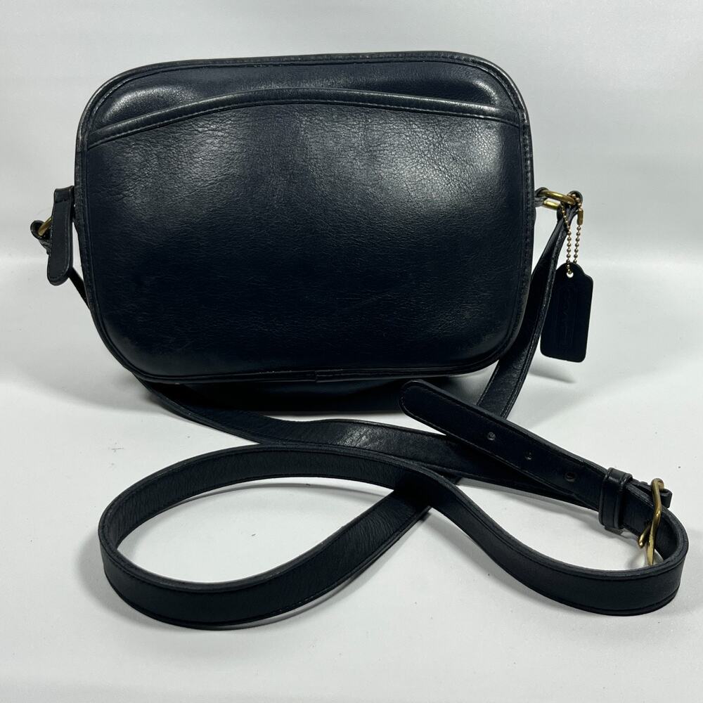 COACH Bag Metropolis Zip 9087 Crossbody Leather Adjustable Strap 0802-312 Black